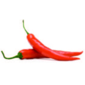 Pimiento de cayenne rojo
